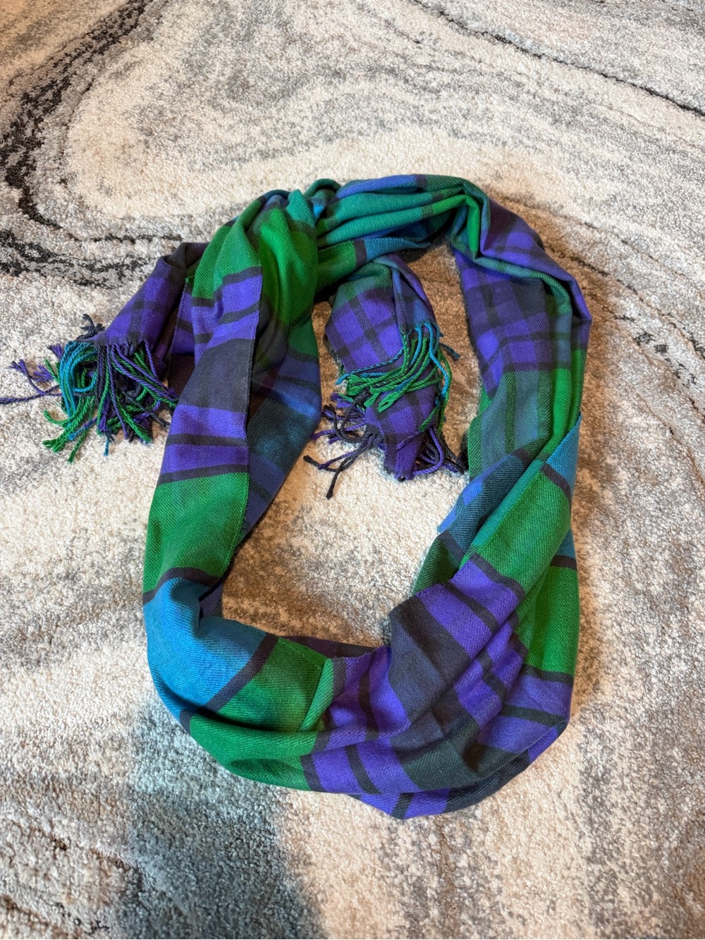 Plaid Winter Scarf
